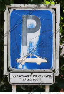 Photo Texture of Parking Traffic Sign